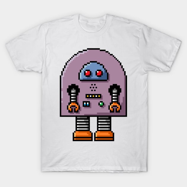 Pixel Robot 149 T-Shirt by Vampireslug